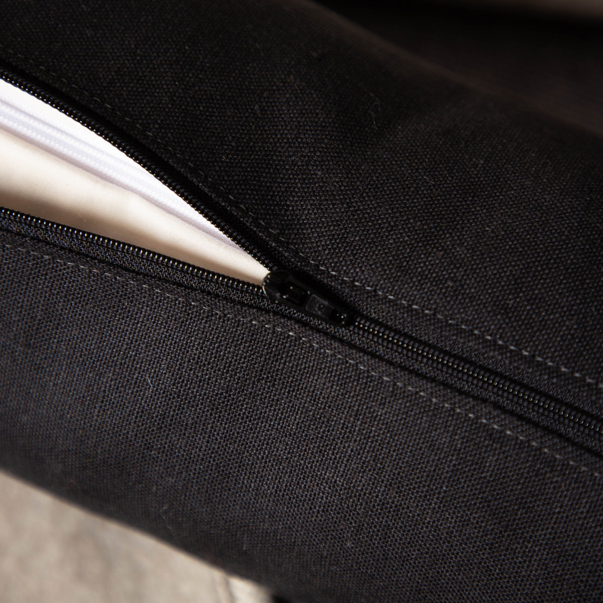 Nackenrolle mit Bezug aus Bio-Leinen-Denim | Naturfüllung