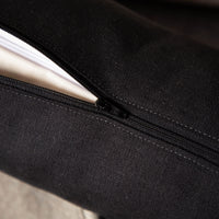 Nackenrolle mit Bezug aus Bio-Leinen-Denim | Naturfüllung