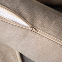 Nackenrolle mit Bezug aus Bio-Leinen-Denim | Naturfüllung
