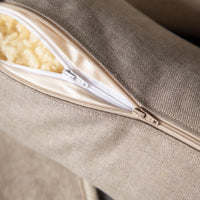 Nackenrolle mit Bezug aus Bio-Leinen-Denim | Naturfüllung
