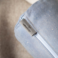 Nackenrolle mit Bezug aus Bio-Leinen-Denim | Naturfüllung