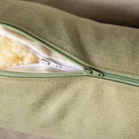 Nackenrolle mit Bezug aus Bio-Leinen-Denim | Naturfüllung