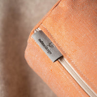 Nackenrolle mit Bezug aus Bio-Leinen-Denim | Naturfüllung