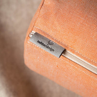 Nackenrolle mit Bezug aus Bio-Leinen-Denim | Naturfüllung