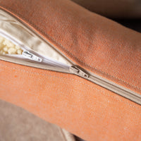 Nackenrolle mit Bezug aus Bio-Leinen-Denim | Naturfüllung