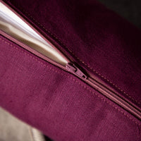 Nackenrolle mit Leinenbezug_violett_4
