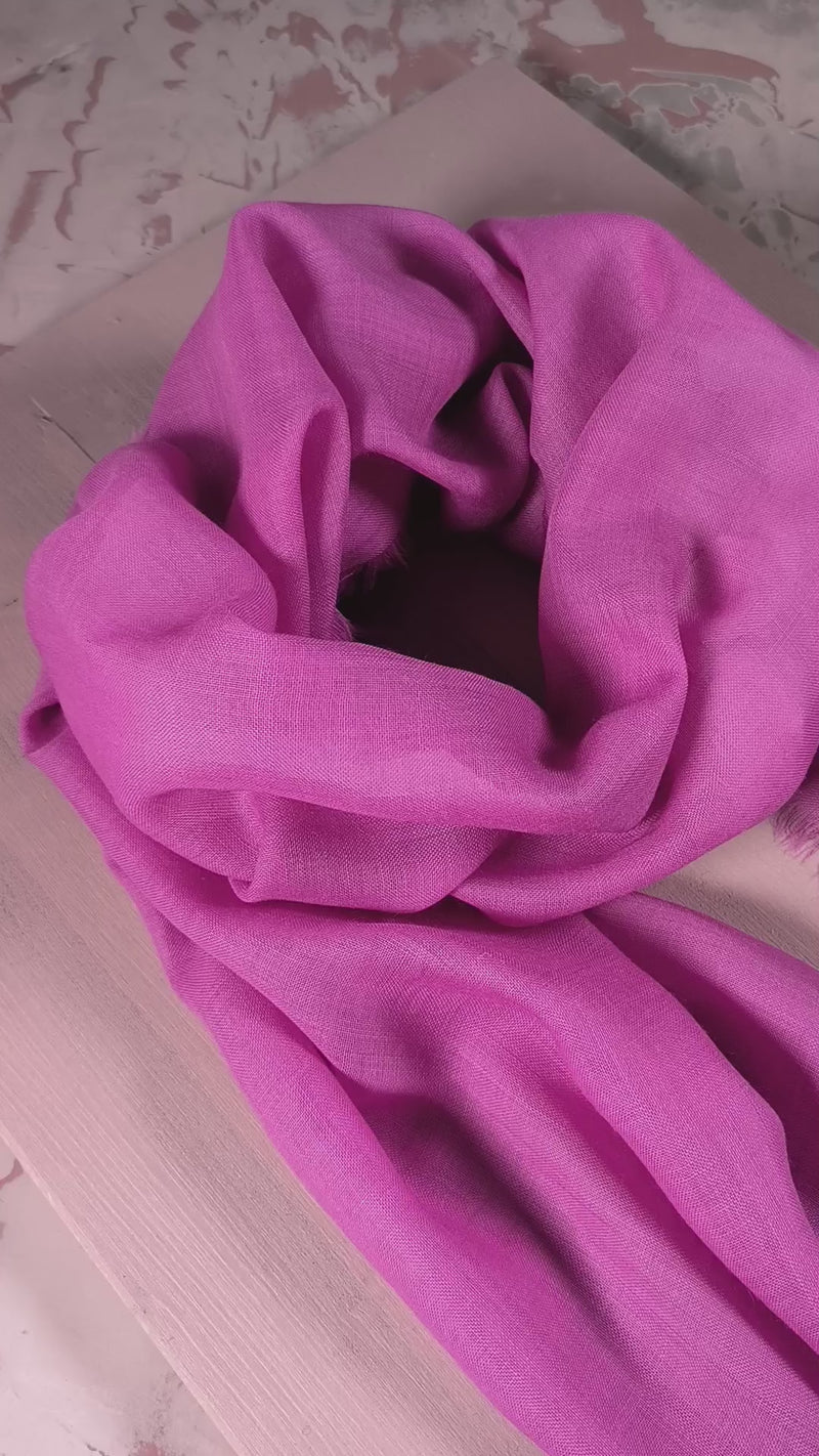 Produktvideo Schal aus feiner Bio-Merinowolle