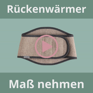 Produktvideo Rückenwärmer aus Schurwolle - Loden