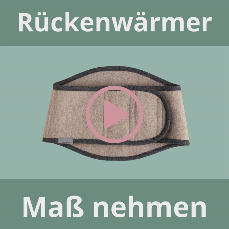 Produktvideo Rückenwärmer aus Schurwolle - Loden