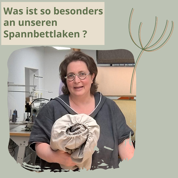 Spannbettlaken aus Leinen und Bioleinen