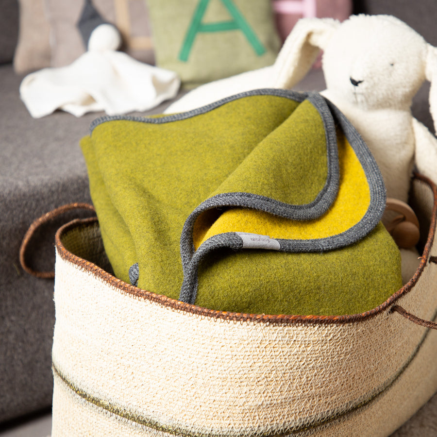 Kinderdecke aus Loden und 100 % Schurwolle