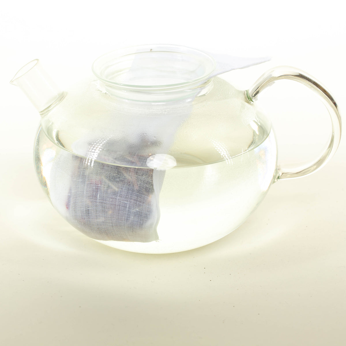 Mehrweg Teefilter aus Bioleinen Kannengröße weiß