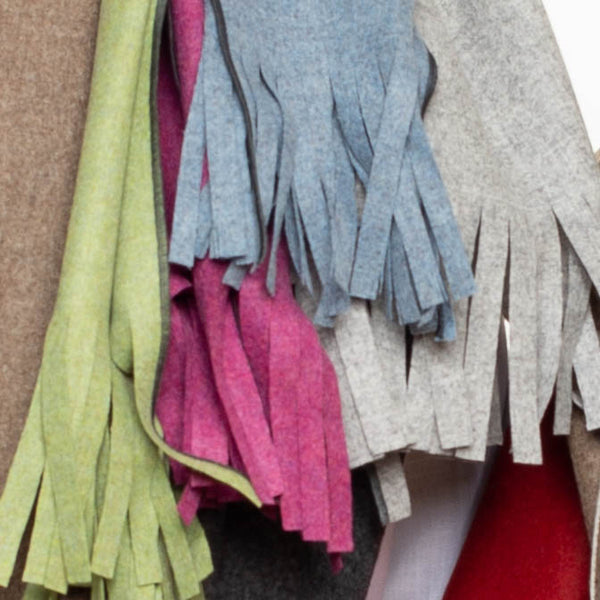 Detail Fransen Wollschal
