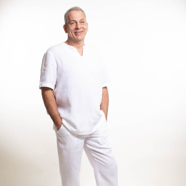 Leinenshirt und Leinenhose für den Sommer