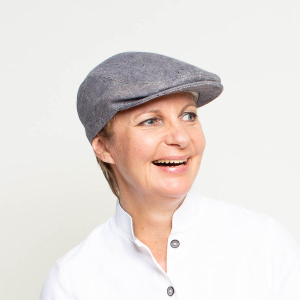 Flatcap aus Leinen für Damen