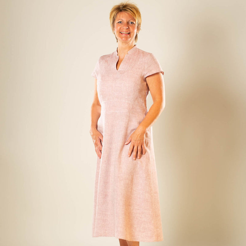 Leinenkleid bio in rose