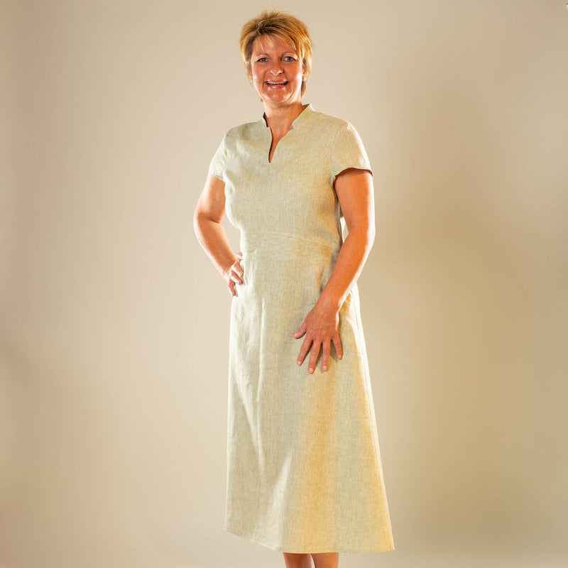 Leinenkleid bio in hellgrün
